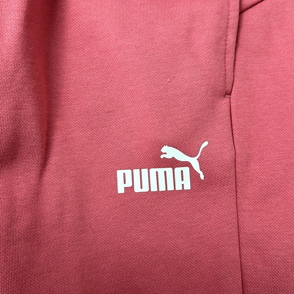 PUMA Essentials Pink Fleece Jogger Sweatpants Front Pockets Adjustable Waist 2XL - Picture 8 of 9